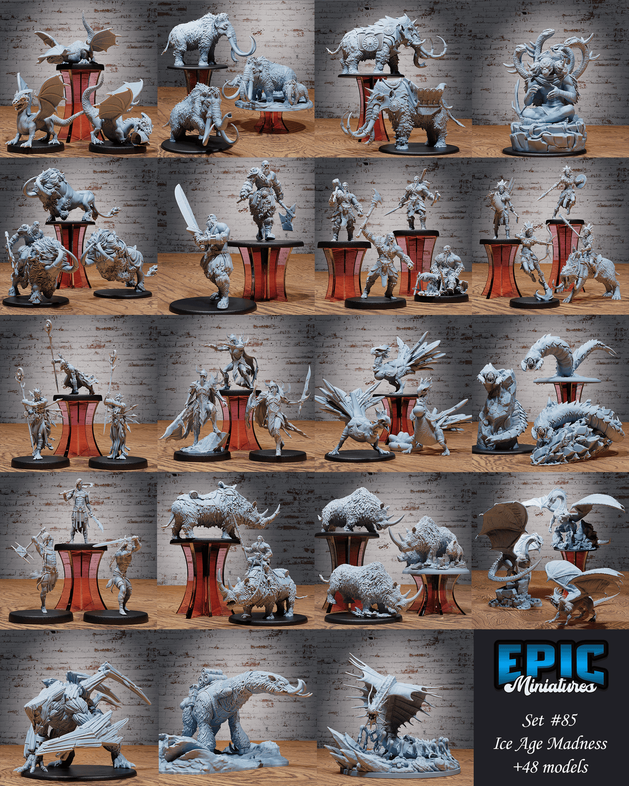 Tabletop Game - Ice Age Madness by EPIC Miniatures