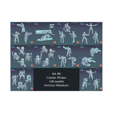 Tabletop Miniaturen Set Cosmic Pirates