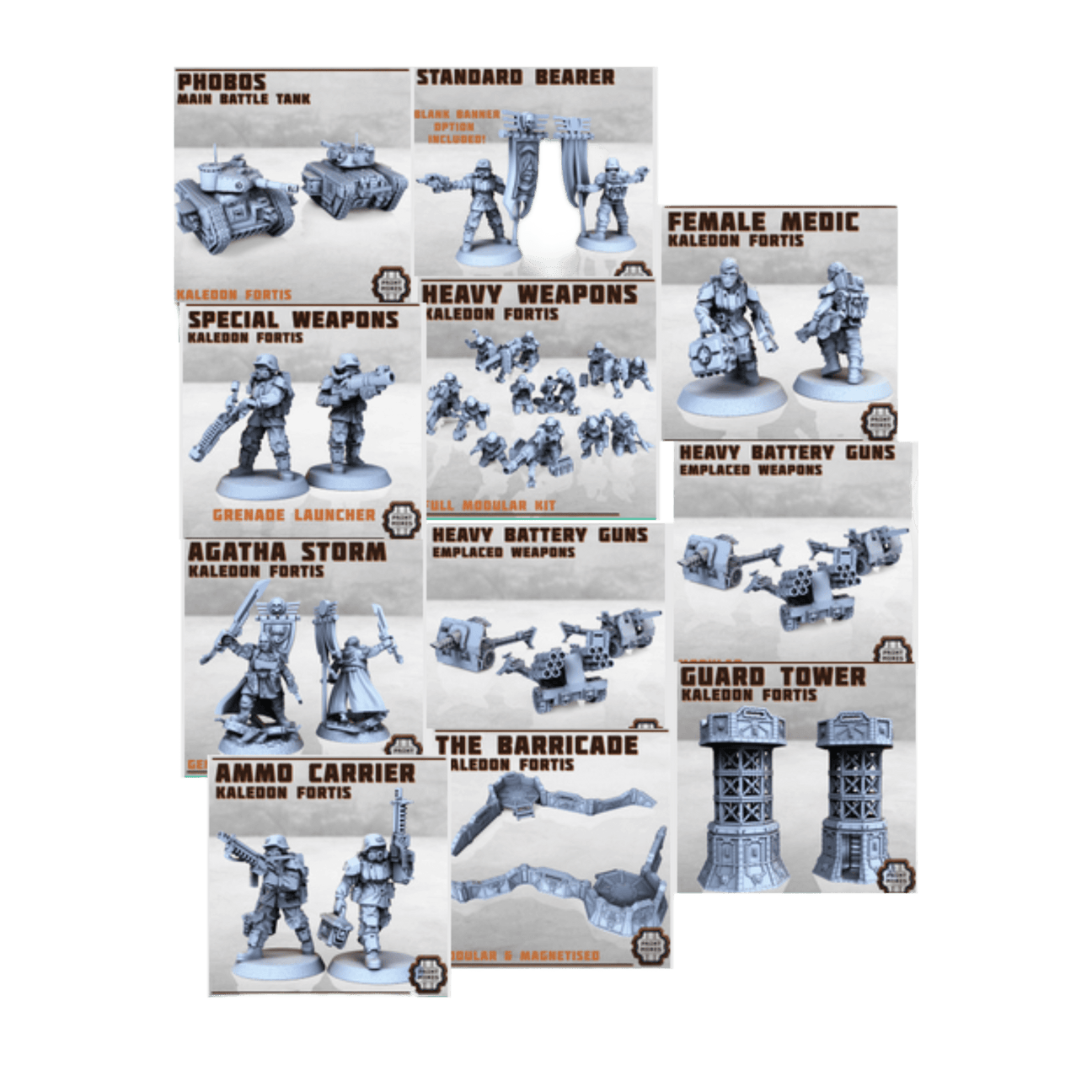 Kaledon Fortis Army - Miniaturen