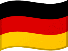 Gestreifte Flagge Deutschlands in Schwarz, Rot und Gold, symbolisiert die Nation und ihre Geschichte.
