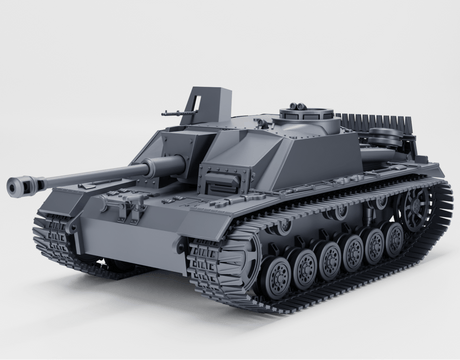 Sturmgeschütz III Ausf. G (Early Edition) mit 7,5 cm StuK 40 L/48 und verbesserten Winterketten.