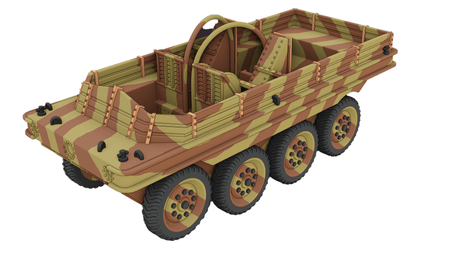 Terrapin-amphibisches-Fahrzeug-Modellbau-WWII