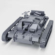 Modell des Sturmgeschütz III Ausf. D mit Winterketten, detaillierte Ansicht des Panzers.
