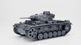 Panzer III Ausf. G Modell mit Standard- und Winterketten, detaillierte Darstellung des historischen Panzers.