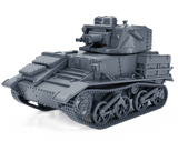 Vickers Light Tank Mk.VI Miniatur in Aktion für Wargaming