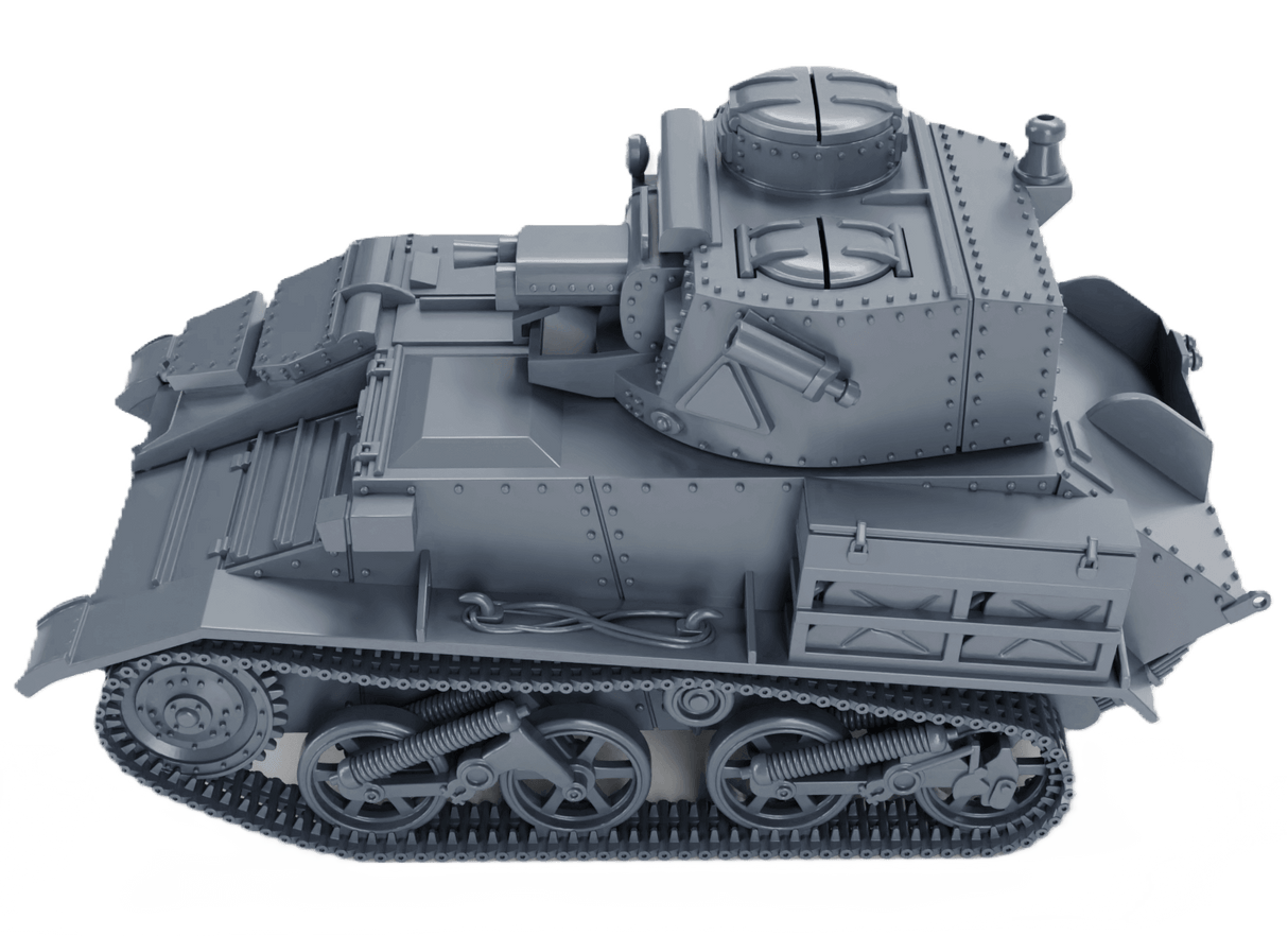 Detailreiches UK Vickers Mk.VI Panzermodell im Maßstab 1:56