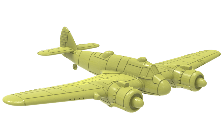 Beaufighter Mk1C Modell 1:200 für WWII Tabletop Spiele