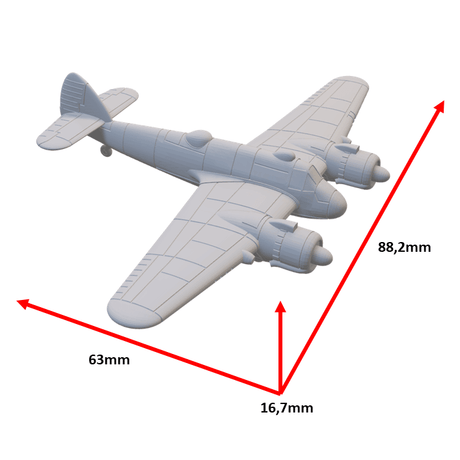 Beaufighter Mk1C Modell 1:200 für WWII Tabletop Game