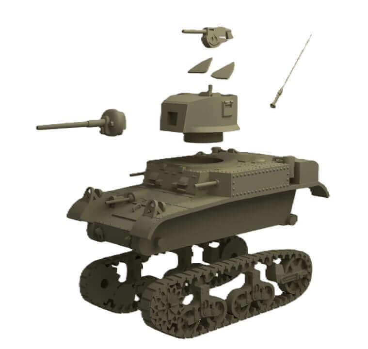 Detailliertes M3L Panzermodell im Maßstab 1:56