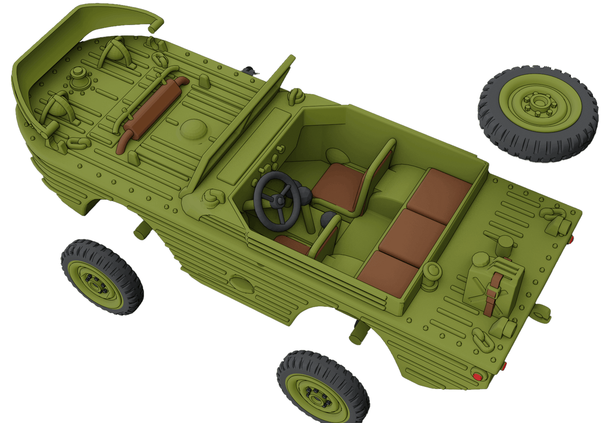 Amphibischer Ford GPA Seep Alliierte Einheit Miniatur