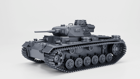 Panzer III Ausf. G Modell in Standard- und Winterketten-Varianten, detaillierte Ansicht der Seite.