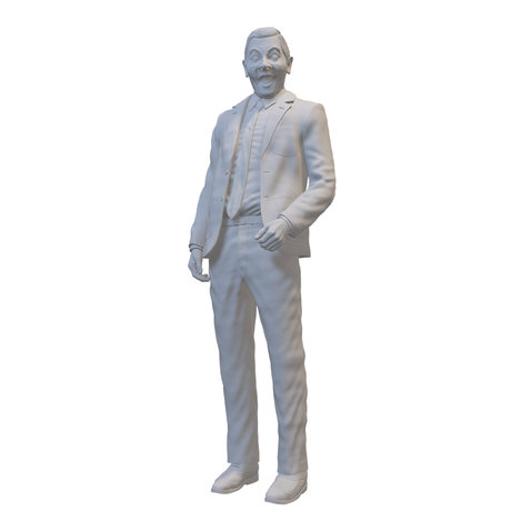 Miniaturfigur eines exzentrischen Gentlemans im Anzug für Dioramen