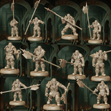 Zwergenkrieger mit Äxten für Tabletop-Spiele
