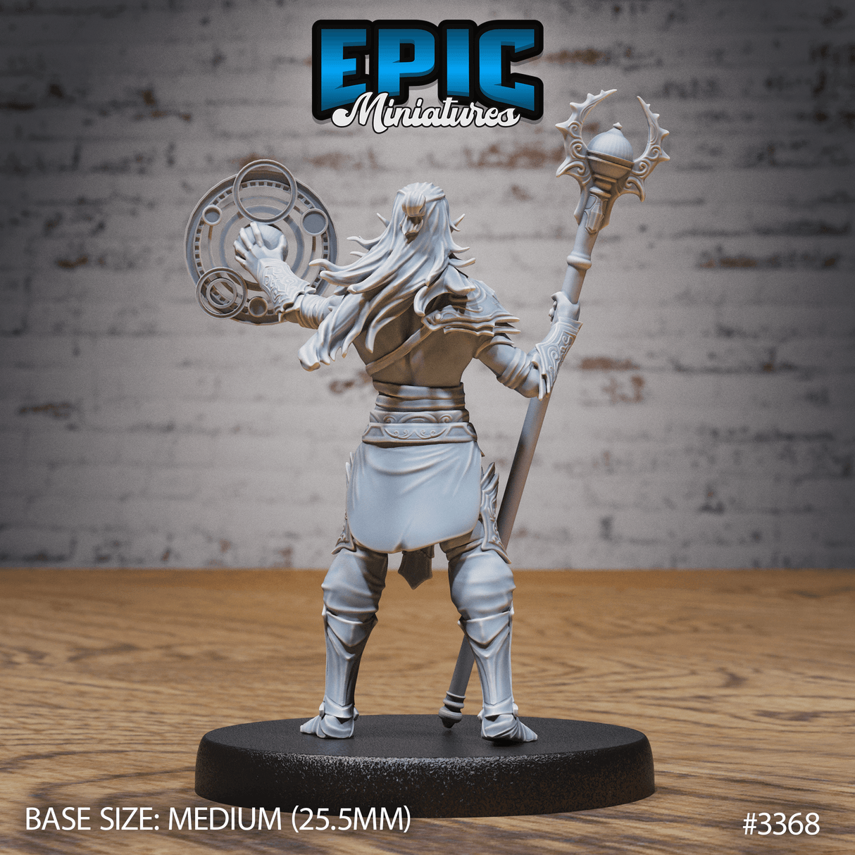 Male Slave Rebel Magic Miniatur - Detailansicht der magischen Fähigkeiten