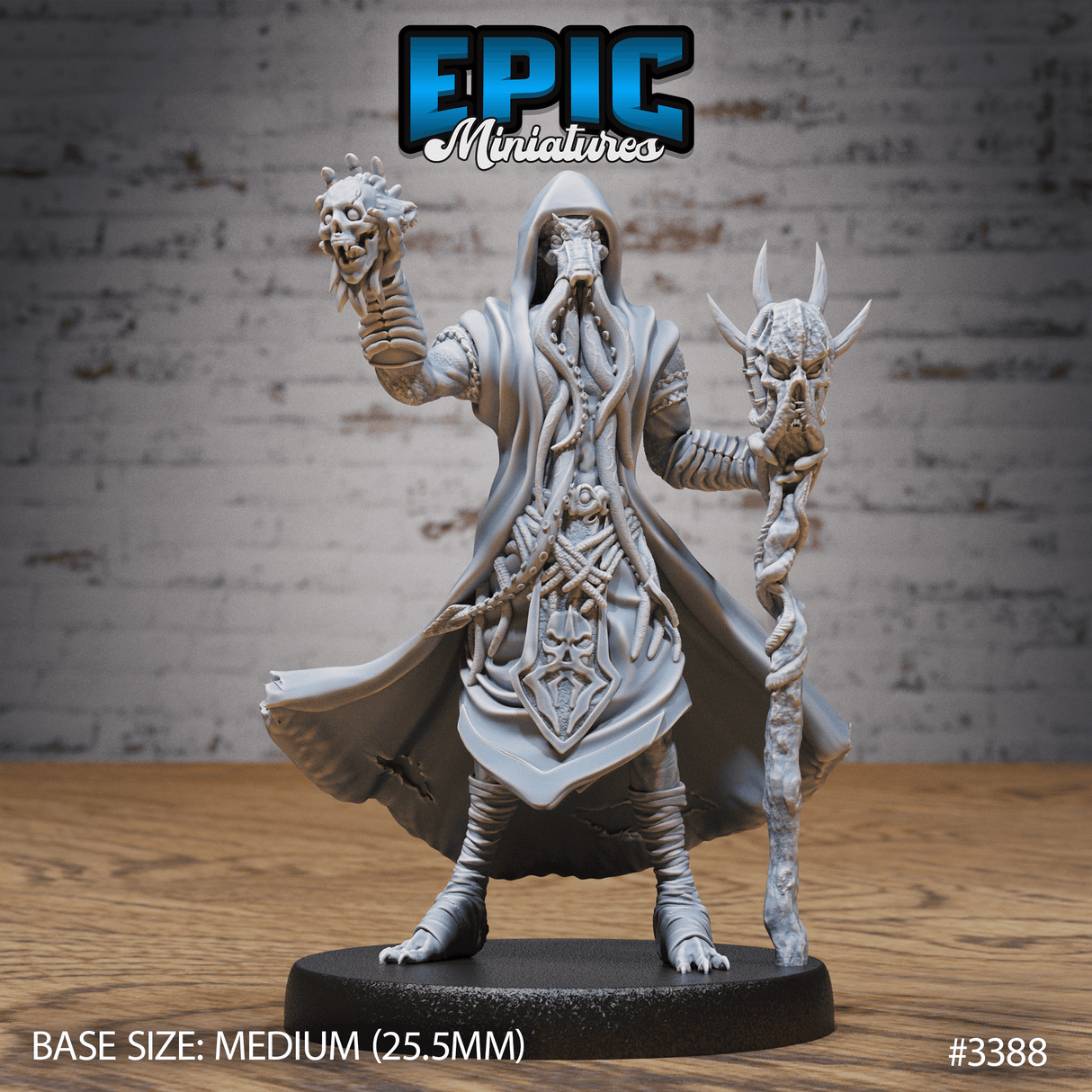 Mind Eater Cult Mage Miniatur - Vorderansicht