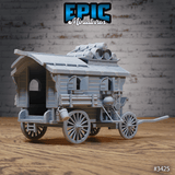 Epic Miniatures' Siedlerwagen Modell, perfekt für historische und Fantasy Tabletop-Spiele