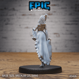 Saloon Tänzerin Tabletop Miniatur in tanzender Pose von Epic Miniatures, bereit zum Bemalen