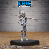 Bergbaulehrling Tabletop Miniatur von Epic Miniatures in arbeitender Pose, bereit zum Bemalen
