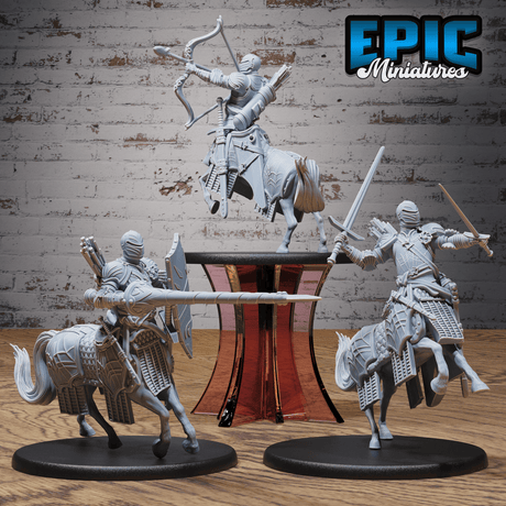 Sammlung von Zentaur-Ritter Tabletop-Miniaturen – Large Größe