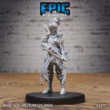 Tabletop Ritterminiatur: Joan mit Bogen, bereit für den Pfeilabschuss