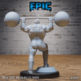 Tabletop Figur: Orc Strongman in Action