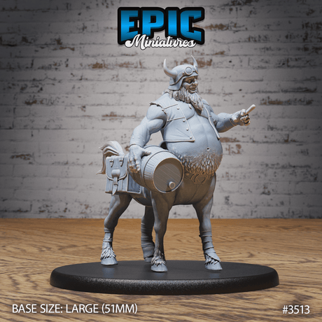 Frontansicht des betrunkenen Zentaurs Tabletop Spiel Miniatur