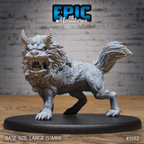 Guardian Fu Dog Miniatur - Vorderansicht (Large) für Tabletop Miniatur