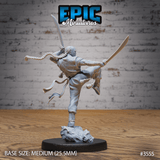 Shaolin Warrior Monk Miniatur - Rückansicht (Medium)