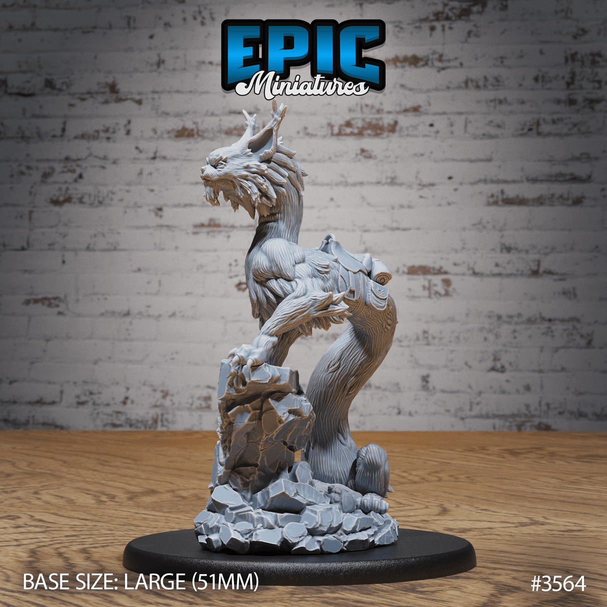 Long Cat Miniatur - Angriffshaltung (Large) für Tabletop Spiel, Tabletop Miniaturen, DnD und Warhammer