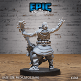 Divine Hands Priestess Miniatur - Rückansicht (Medium) für Tabletop Spiel und Sammler