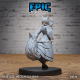 Kitsune Spirit Warrior Miniatur - Rückansicht(Medium) für Tabletop Verkauf und Sammler