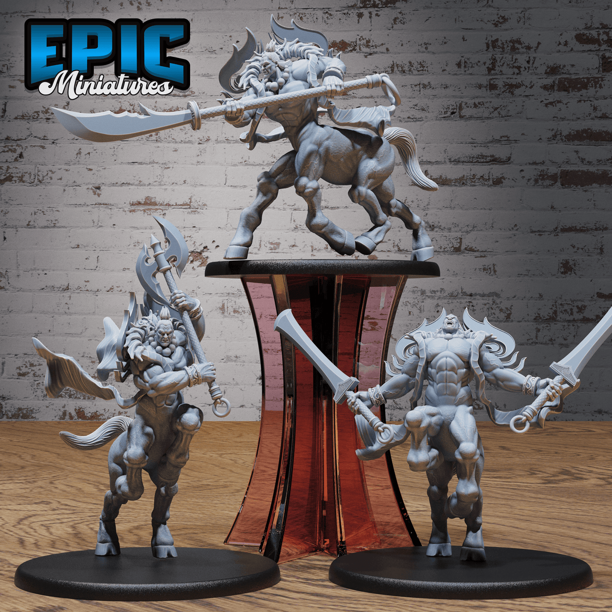 Divine Centaur Roar Miniatur - Gesamtansicht (Large) für Miniaturfigur für Tabletop