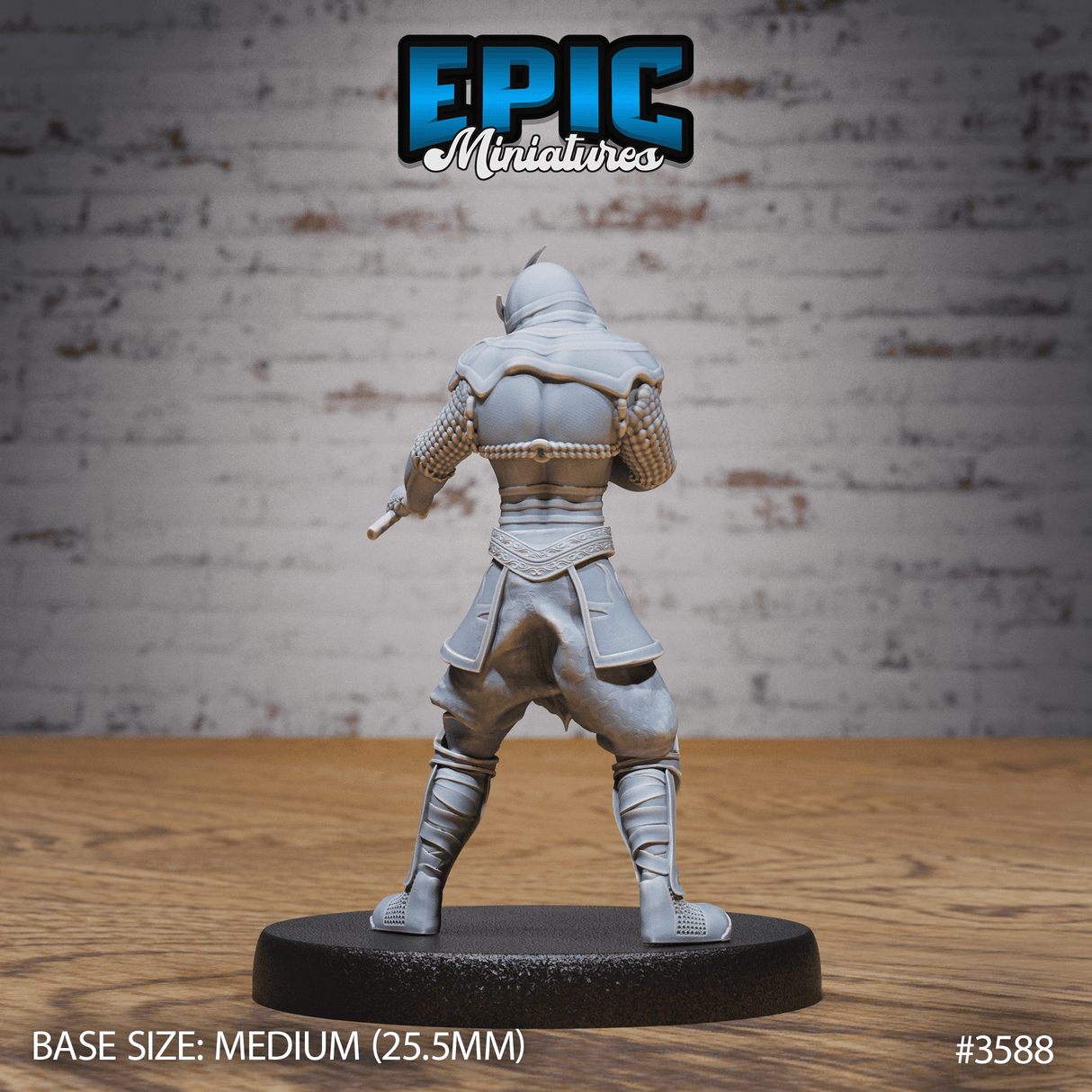 Tabletop Miniatur Shadow Ninja - Meisterhaft im Schwertkampf im Medium-Format