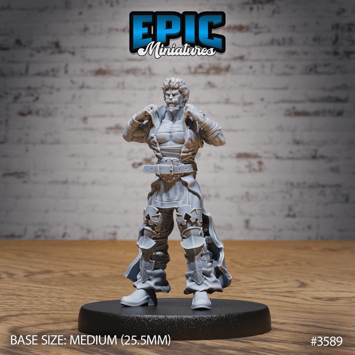 Gaijin Challenger Miniatur - Vorderansicht (Medium) für Miniaturfigur für Tabletop und Iron Fist