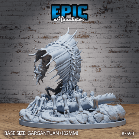 Detailreiche Ancient Remorhaz Miniaturfigur für epische Begegnungen im Tabletop Game