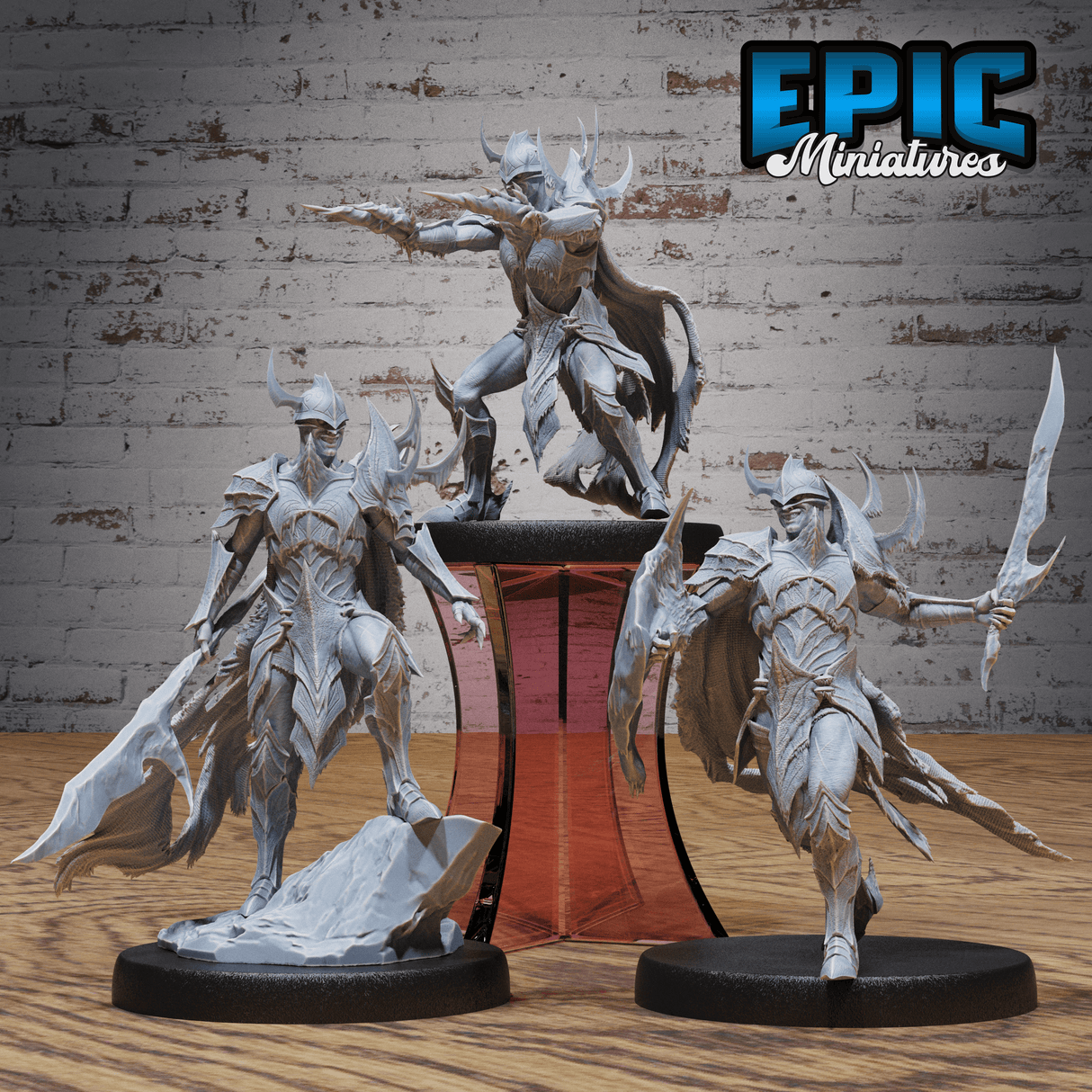 Gesamtansicht aller Frost Dämonenritter-Versionen für Tabletop Spiele