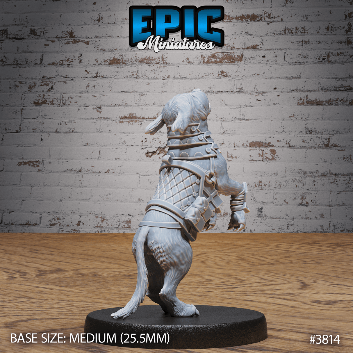 Raid Dog springend von hinten für Tabletop Sets