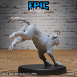 Raid Dog rennend von hinten für Tabletop Miniaturen Sets