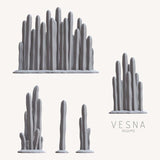 Säulenförmige Kakteen für Warhammer 40k Spielfelder, hergestellt von Vesna Sculpts