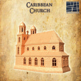 Exotische Kirche in L340xB181xH320mm für Tabletop-Terrain