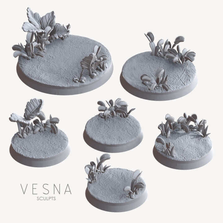 Detaillierte Jungle Base Pack für Tabletop-Miniaturen, vielseitig einsetzbar.