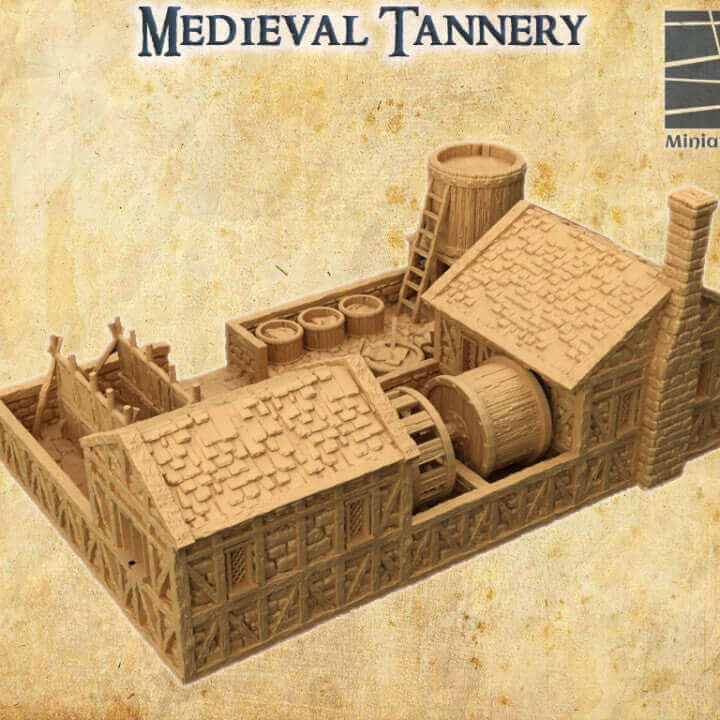 FDM-gedruckte Mittelalterliche Gerberei für historische Spiele