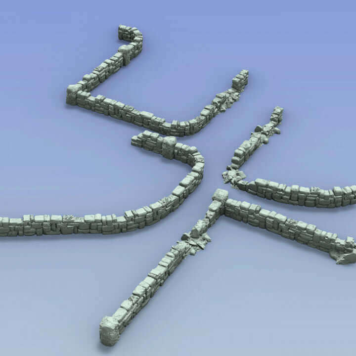 OpenLOCK Stone Fence Kit mit vielseitigen Abschnitten