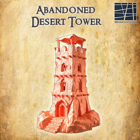 Abandoned Desert Tower in 28 MM für Tabletop Game