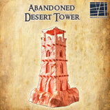 FDM-gedruckter Abandoned Desert Tower für Tabletop Game
