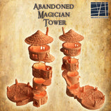 Detaillierte Textur des 3D-gedruckten Abandoned Magician Tower
