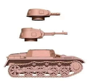 Panzer I Miniatur mit MMG & 20mm Kanone für Wargame Spiele