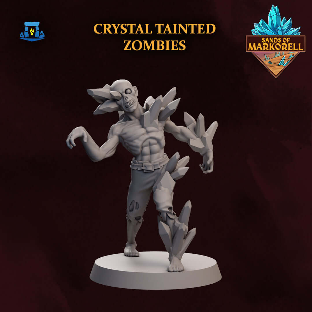 Kristallbestückter Zombie - Schreckliche Miniatur für Tabletop