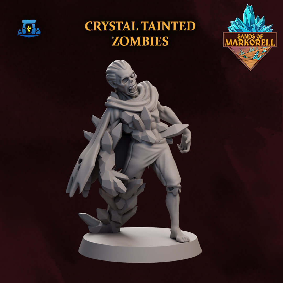 5er-Set Kristallbestückte Zombies - D&D Monster Miniaturen