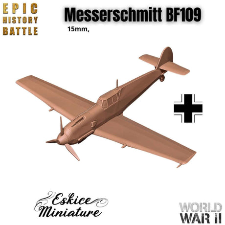 Messerschmitt BF109 Miniatur für WWII Tabletop-Wargames